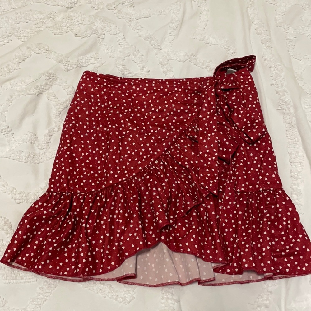 Heart wrap skirt